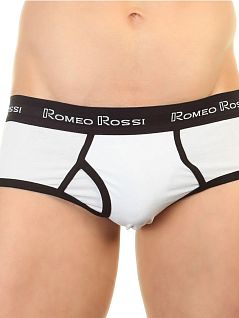 Набор хлопковых брифов (5шт) белого цвета Romeo Rossi RT366-013-2